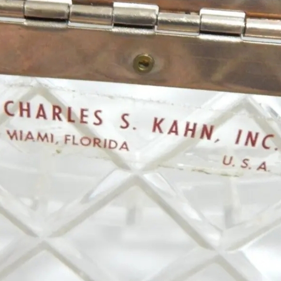 Charles S. Kahn Vintage Lucite Box Purse - Picture 2 of 8